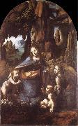LEONARDO da Vinci Madonna in the rock grottos France oil painting artist